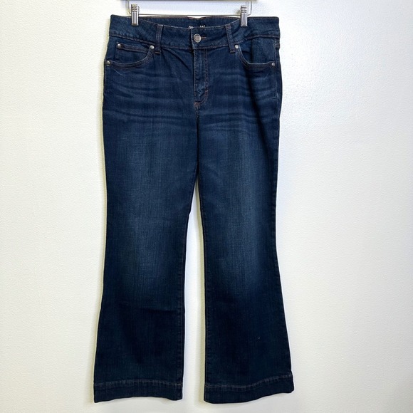 Wrangler Retro Mae Trouser Mid Rise Jeans Dark Wash Size 32 - Picture 1 of 5